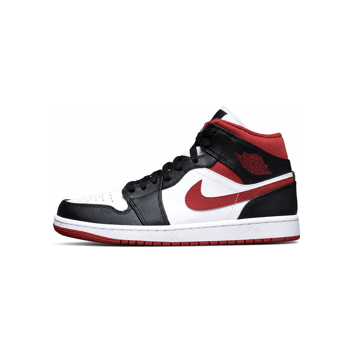 Nike Jordan 1 Mid Gym Red Black White High Top Sneakers