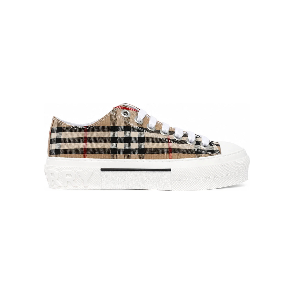 BURBERRY Vintage Check Cotton Low-Top Sneakers 8050506