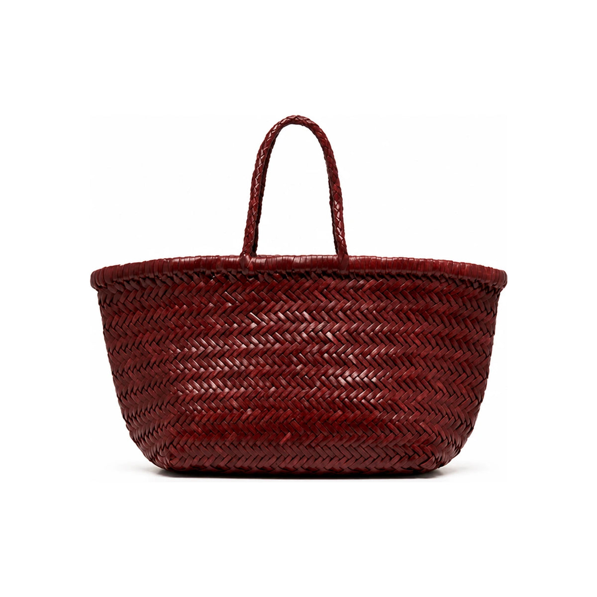 Dragon Diffusion BORDO Leather Woven Tote Bag