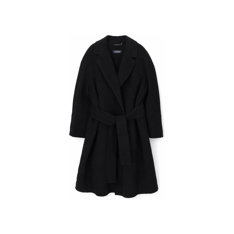 Max Mara Black Wool Arona Coat