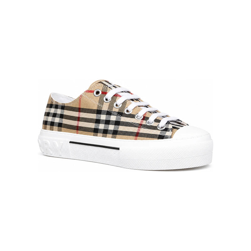 BURBERRY Vintage Check Cotton Men's Low-Top Sneakers 8049745
