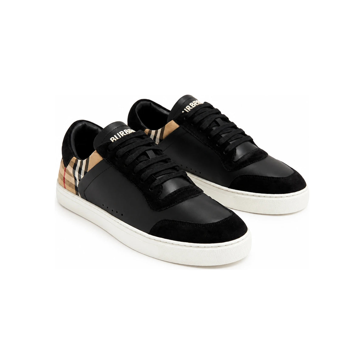 BURBERRY Check Low-Top Sneakers Men’s 8070818