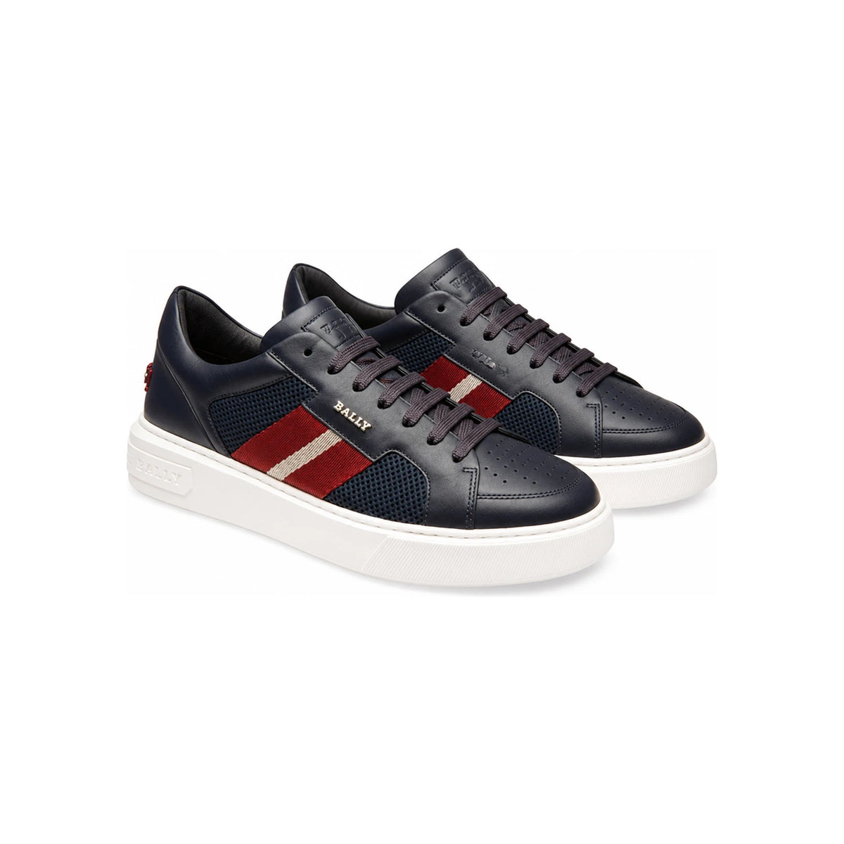 BALLY MELYS Stripe Low-Top Sneakers Black