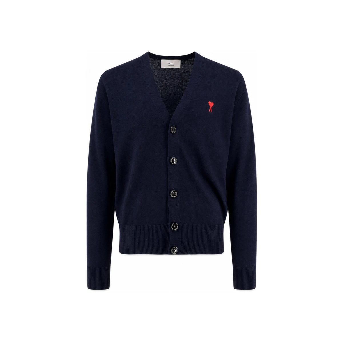 AMI Small Heart Logo Men’s Cardigan BFHKC111 KN0025 430