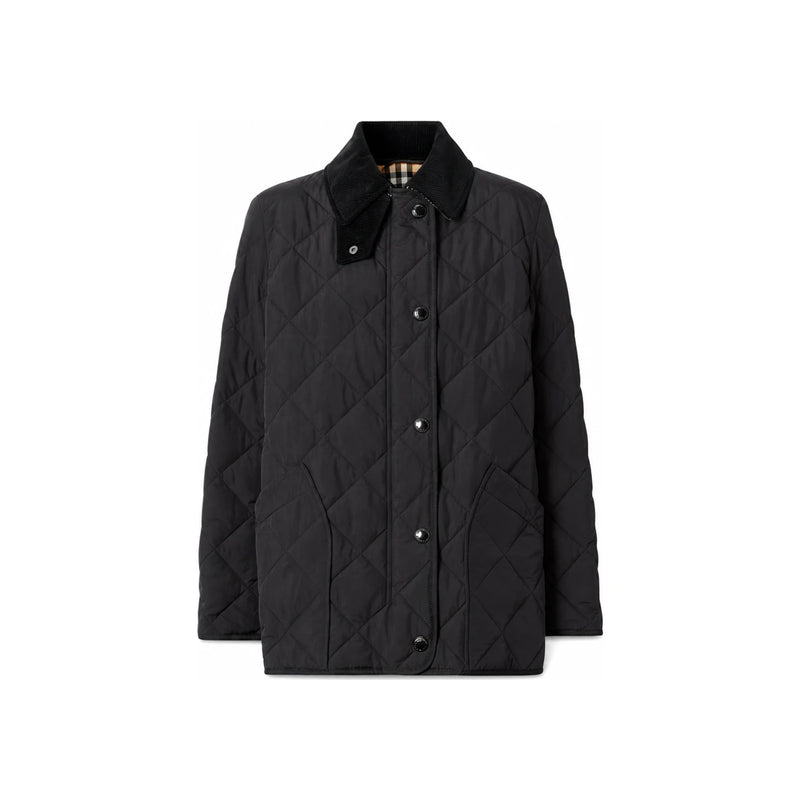 BURBERRY Black COTSWOLD Quilted Jacket for Women
