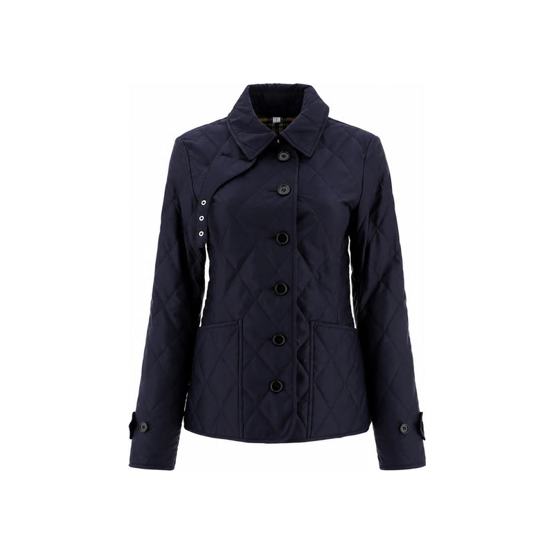 BURBERRY Women’s Diamond Quilted Jacket Navy 8049867