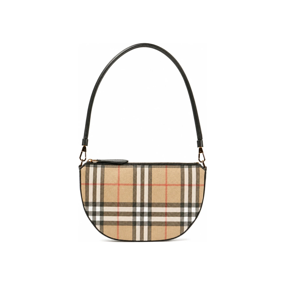 BURBERRY Archive Beige Check Olympia Pouch Shoulder Bag