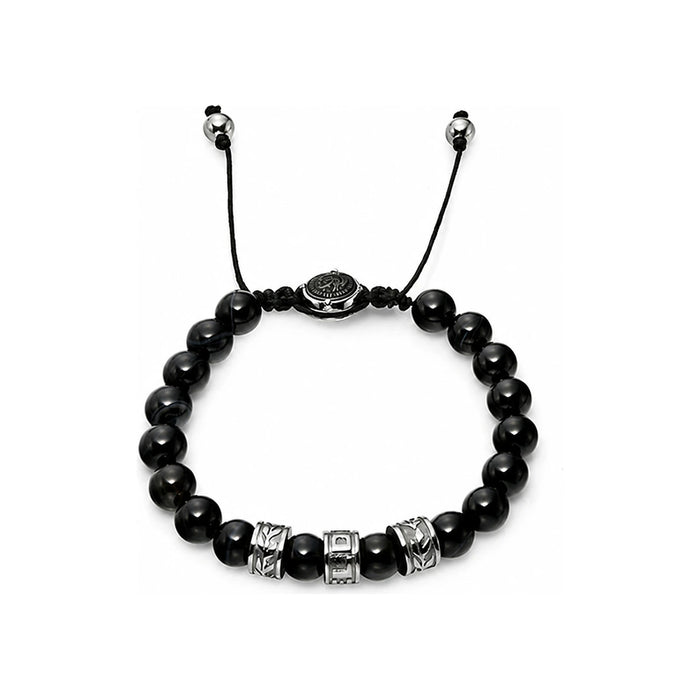 DIESEL Logo Beaded Bracelet