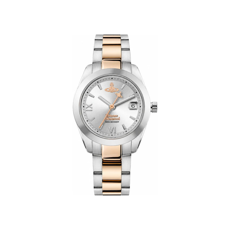 Vivienne Westwood Silver Rose Gold Tone Metal Women’s Watch VV292SLSR