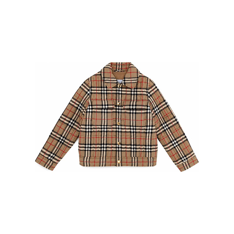 BURBERRY Vintage Check Quilted Jacket Women’s 24SS Kids Collection