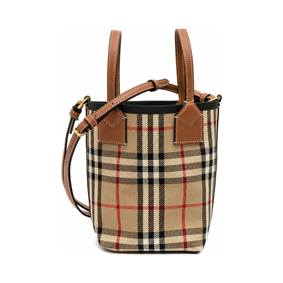 BURBERRY London Mini Check Tote Bag