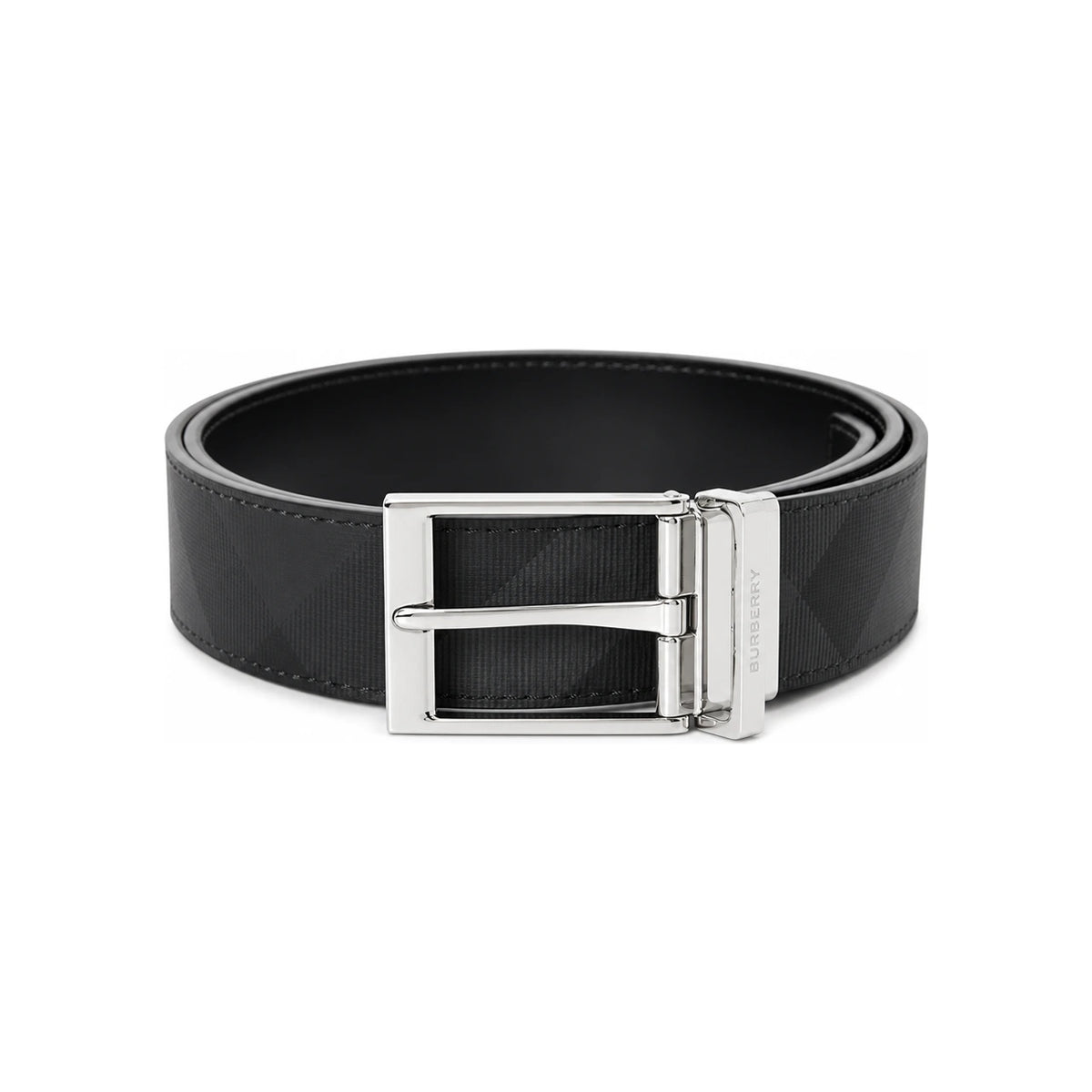 BURBERRY Men’s Reversible Check Leather Belt 8064959