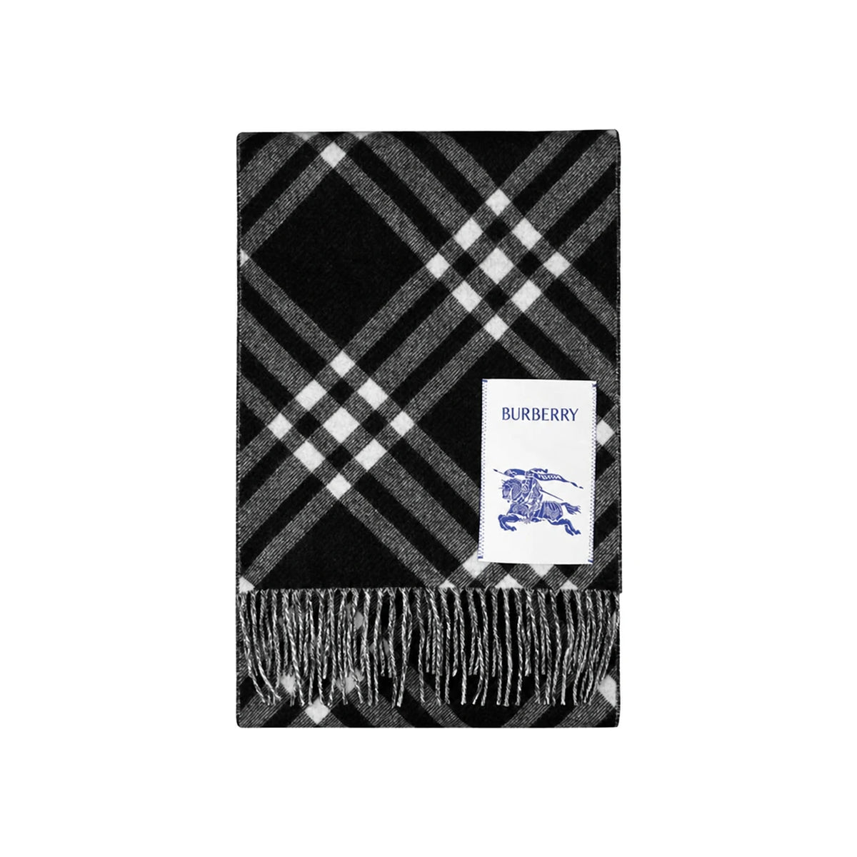 BURBERRY Checked Cashmere Scarf Unisex