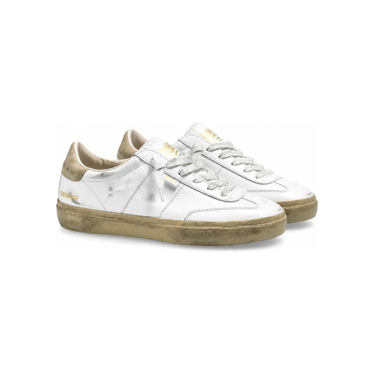 GOLDEN GOOSE Women’s Soul Star Low Top Sneakers White Leather