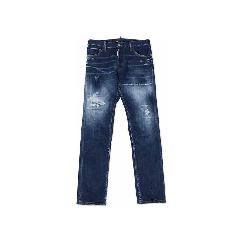 Dsquared2 Dark Wash White Line London Bro Jeans S71LB1580 S30664 470