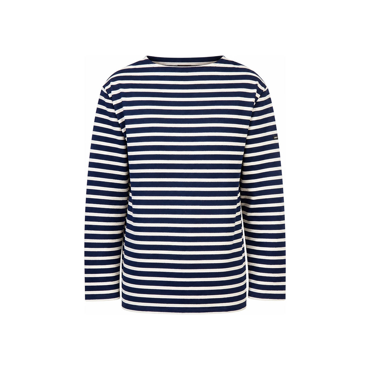 Saint James Unisex GUILDO R A Marine Ecru Stripe T-Shirt