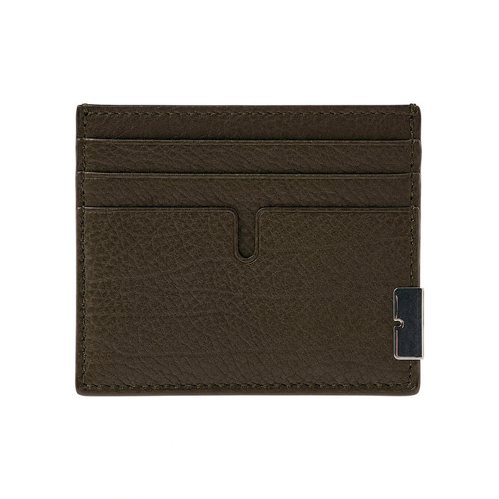 BURBERRY Tall B-Cut Card Case Leather Sandon A1336 Black