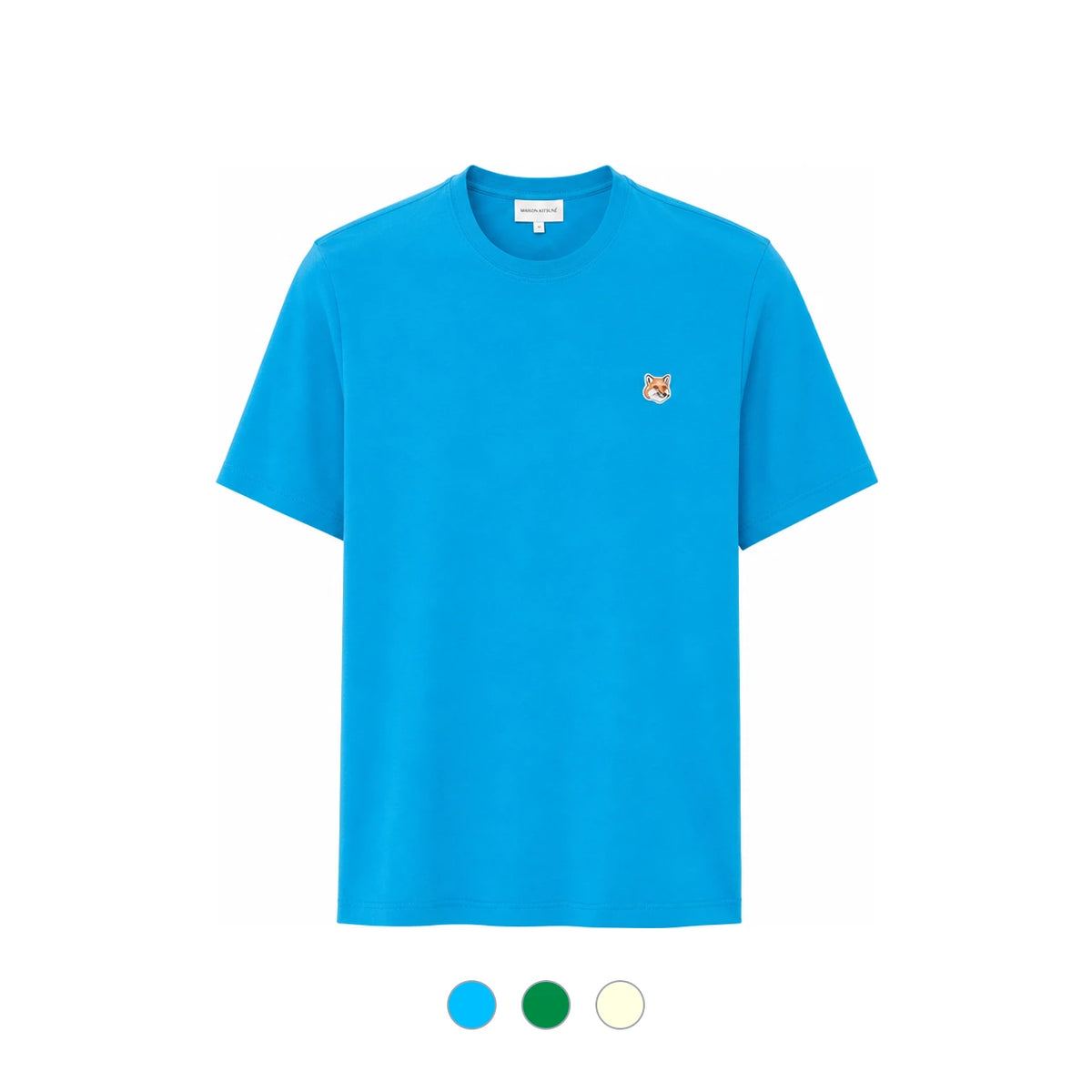 Maison Kitsune Fox Head Patch Regular T-Shirt