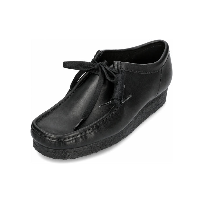 Clarks Black Leather Wallabee Men's Loafers 26155514
