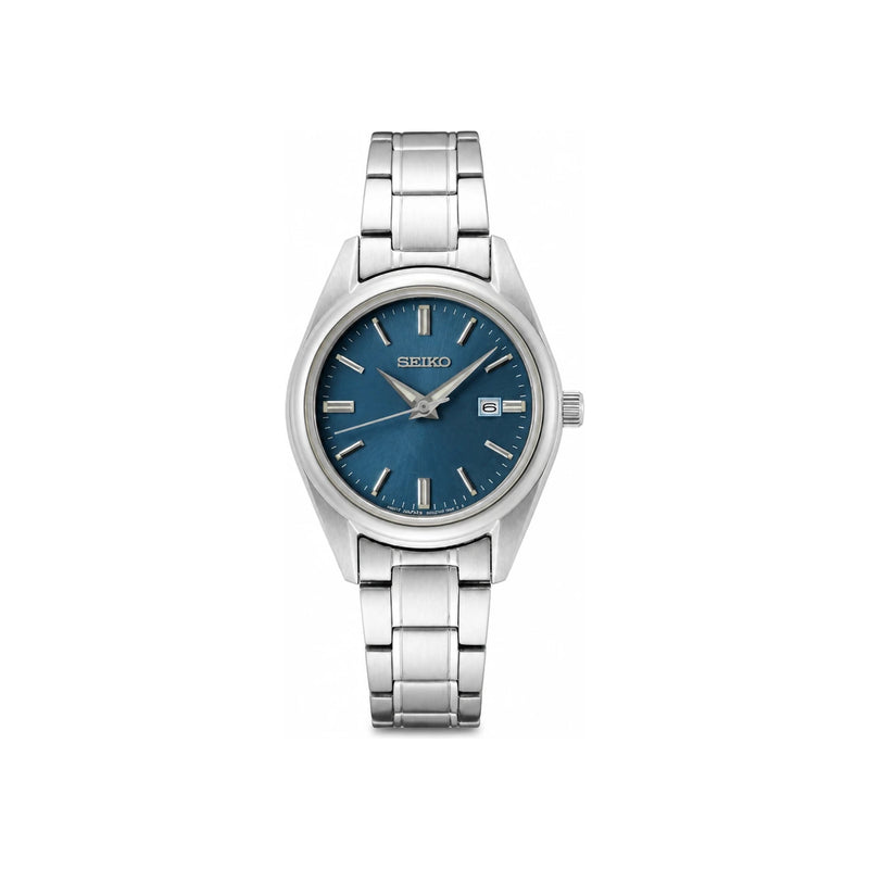 Seiko Sapphire Ocean Blue Analog Classic Dress Women’s Metal Watch