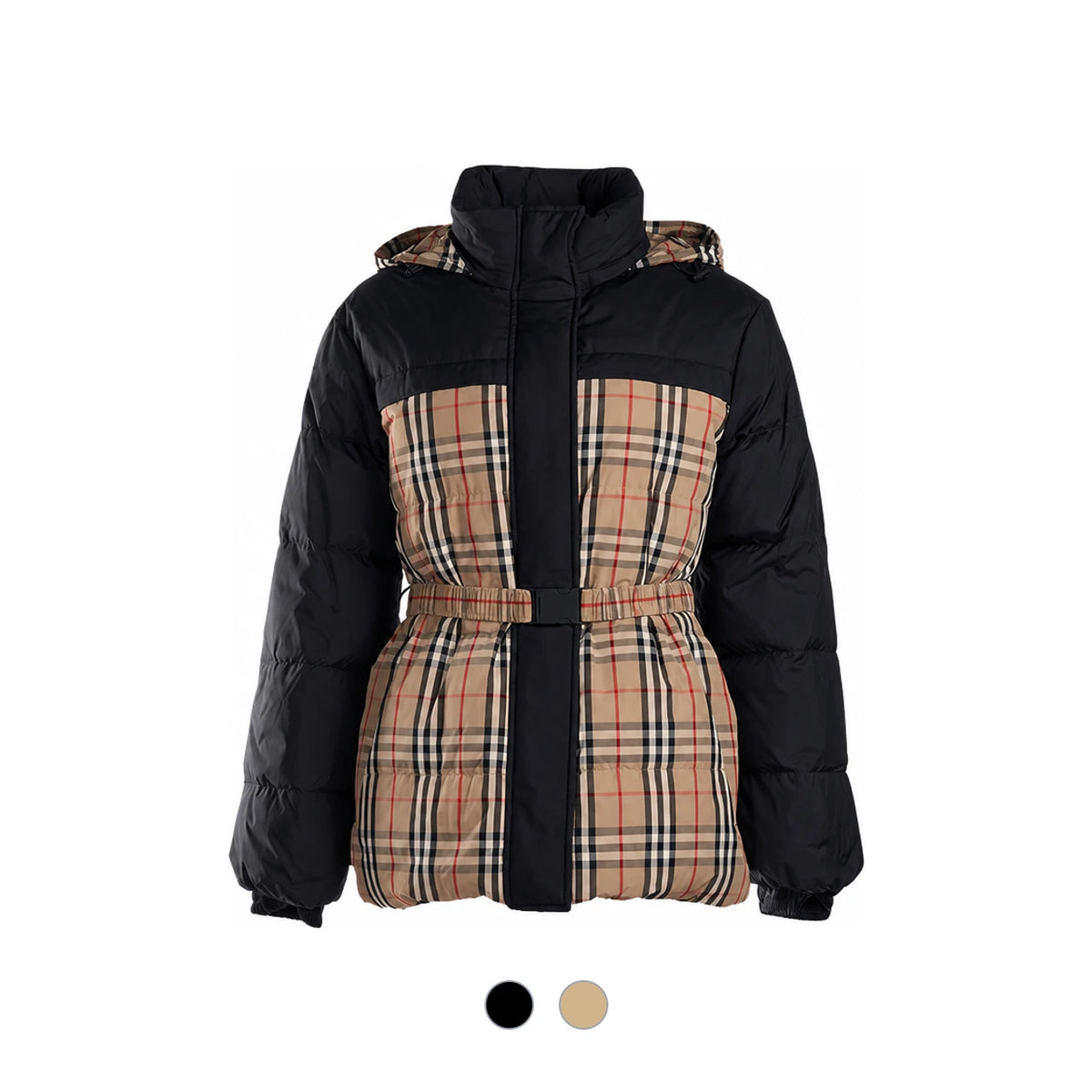 BURBERRY Reversible Check Puffer Jacket for Women 8079476 W OAKMENRE REV A7028 2