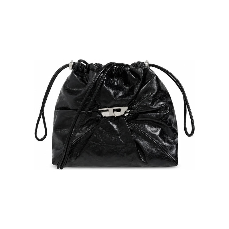 DIESEL Black SCRUNCHD Bucket Bag Crossbody X10325 P1003 T8013 X10325P1003 T8013
