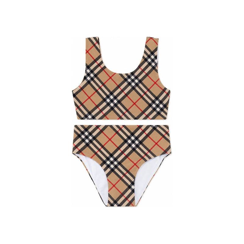 BURBERRY Vintage Check Bikini Beige Women’s Swimwear