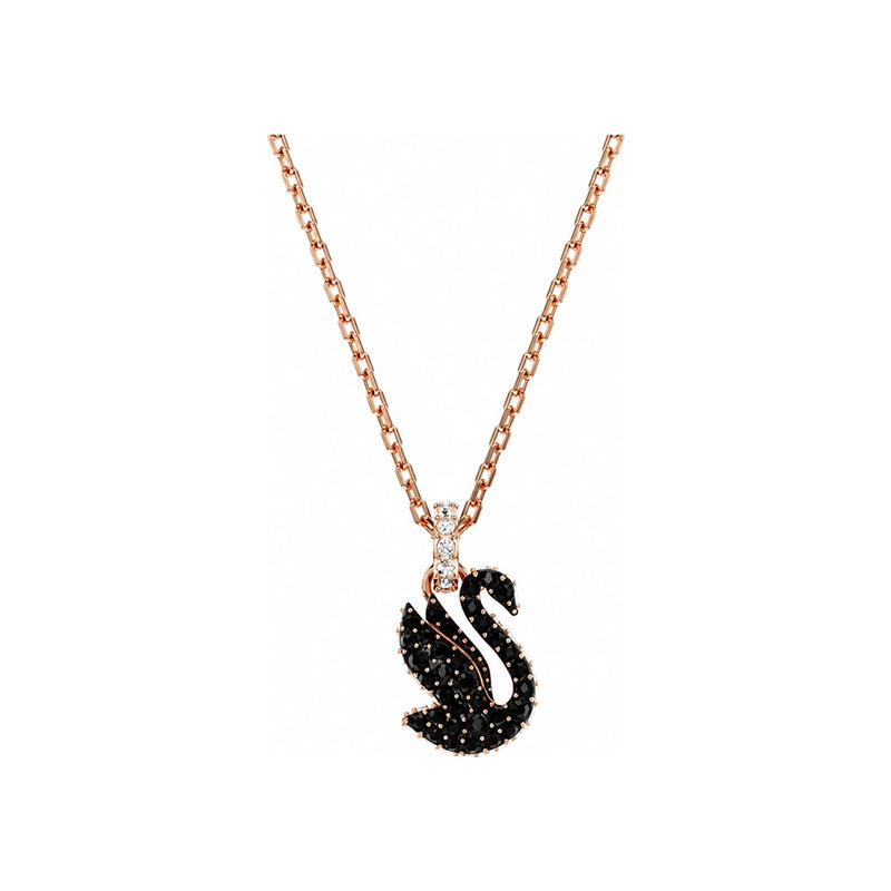 Swarovski Swan Pendant Necklace Black Small Women’s Jewelry 5678046 Iconic Swan