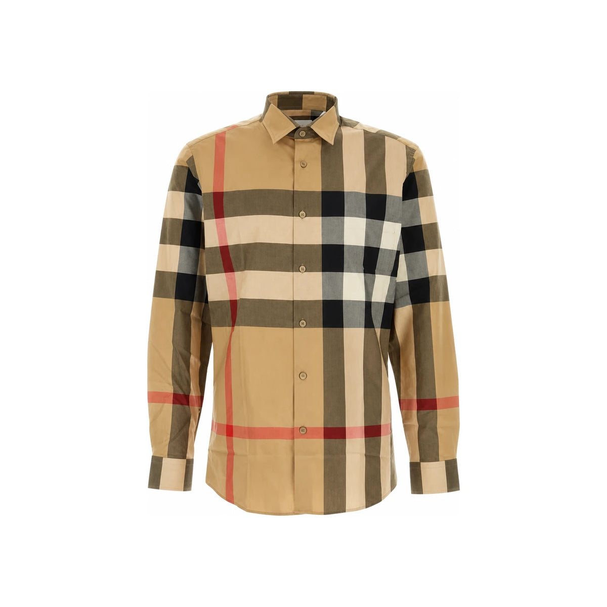 BURBERRY Classic Check Cotton Long-Sleeve Shirt