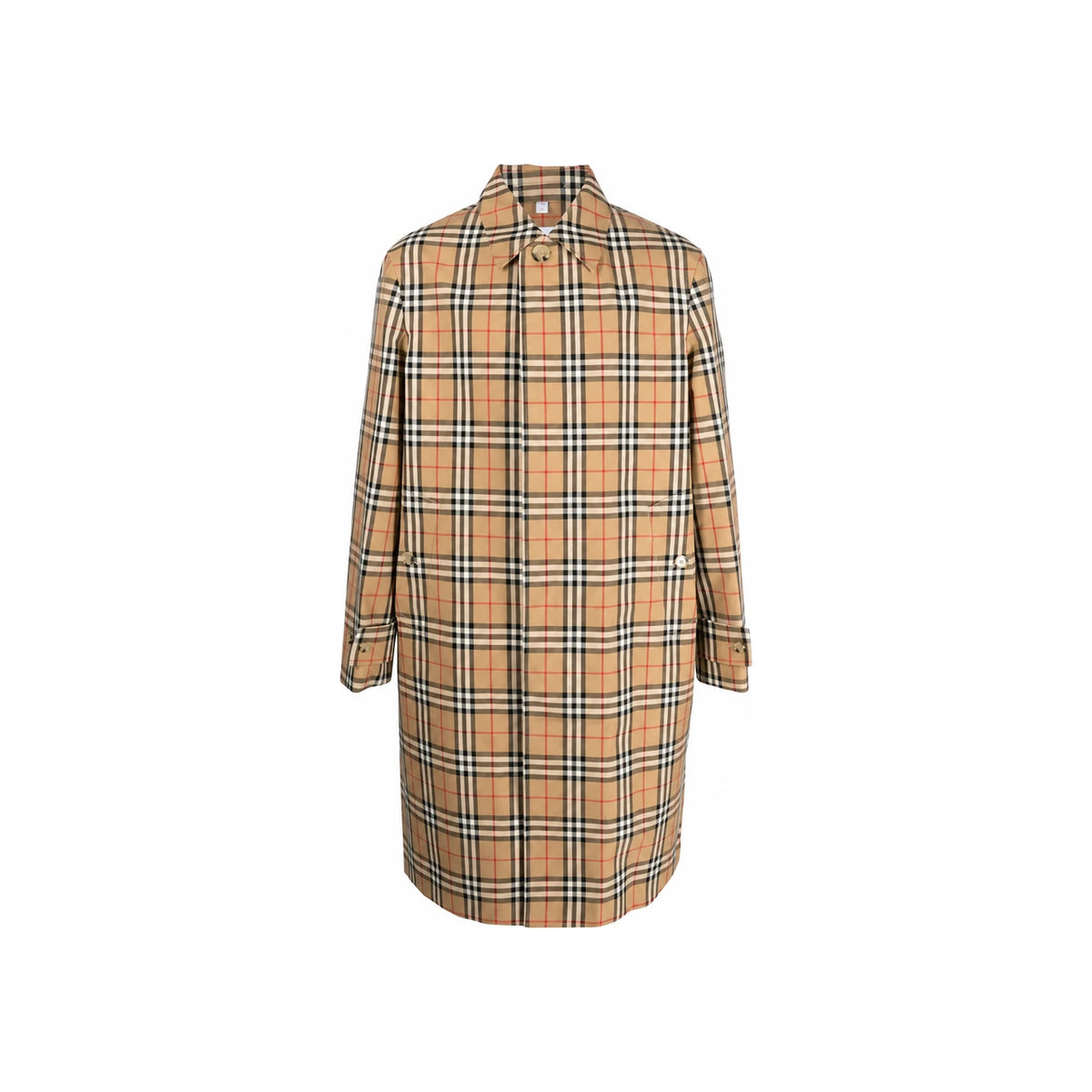 BURBERRY Vintage Check Wool Blend Men’s Coat