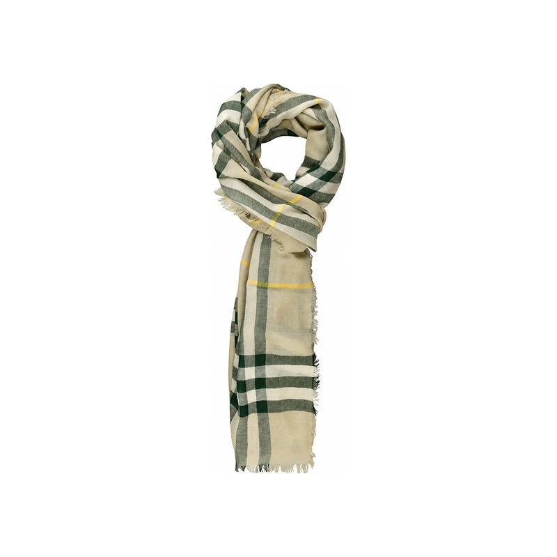 BURBERRY Giant Check Wool Scarf Unisex