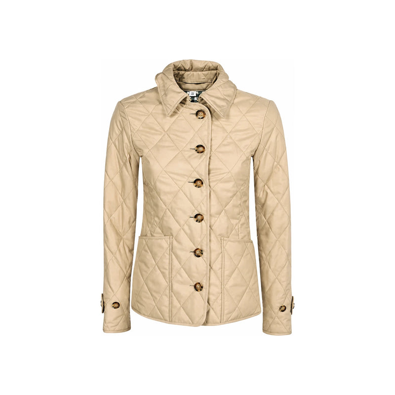 BURBERRY Beige Quilted Down Jacket for Women