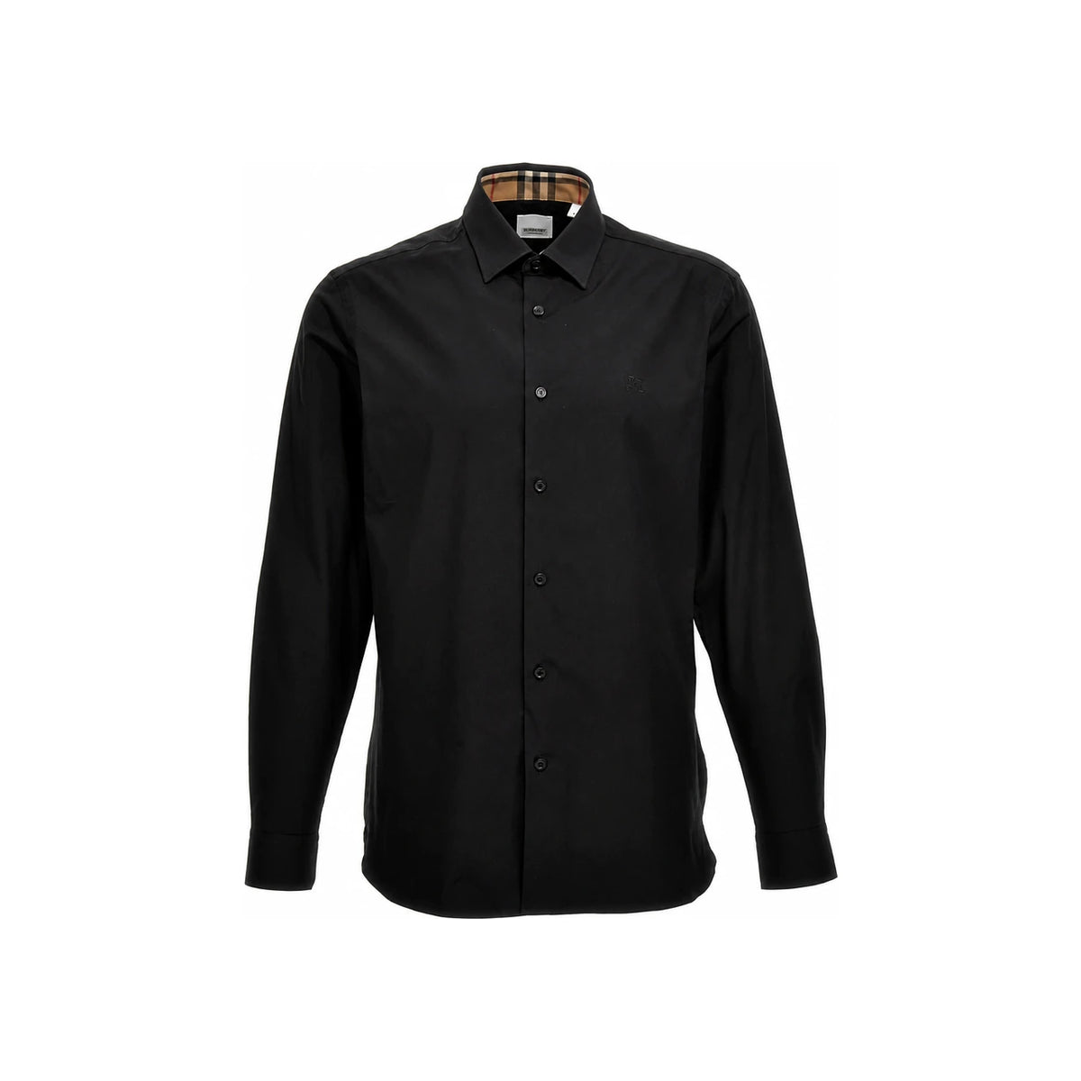BURBERRY Stretch Cotton Long Sleeve Shirt