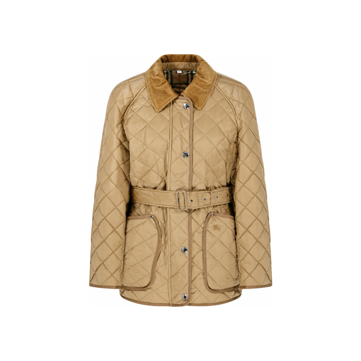 BURBERRY Women’s Belted Quilted Jacket