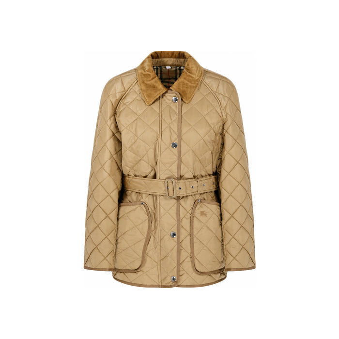 BURBERRY Women’s Belted Quilted Jacket