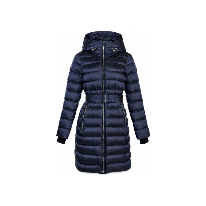 BURBERRY Limehouse Hooded Long Down Coat Women Navy