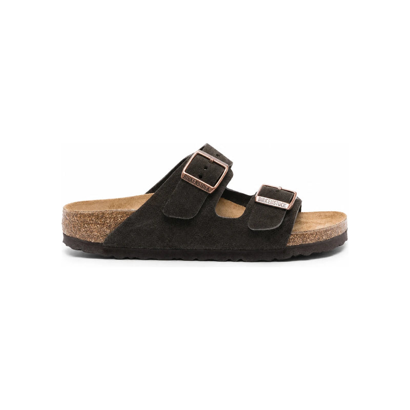 Birkenstock Mocha Suede Arizona Slide Sandals Unisex