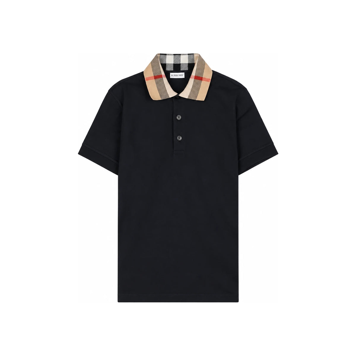 BURBERRY Short Sleeve Cotton T-Shirt Men Black