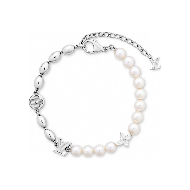 Louis Vuitton Pearls Fusion Bracelet Brass and Glass Pearl