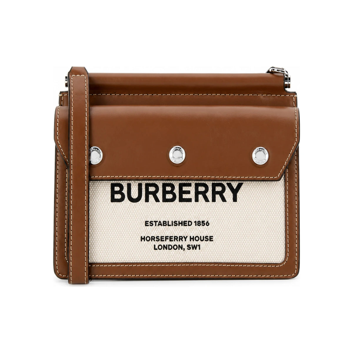 BURBERRY Brown Horseferry Print Mini Crossbody Bag