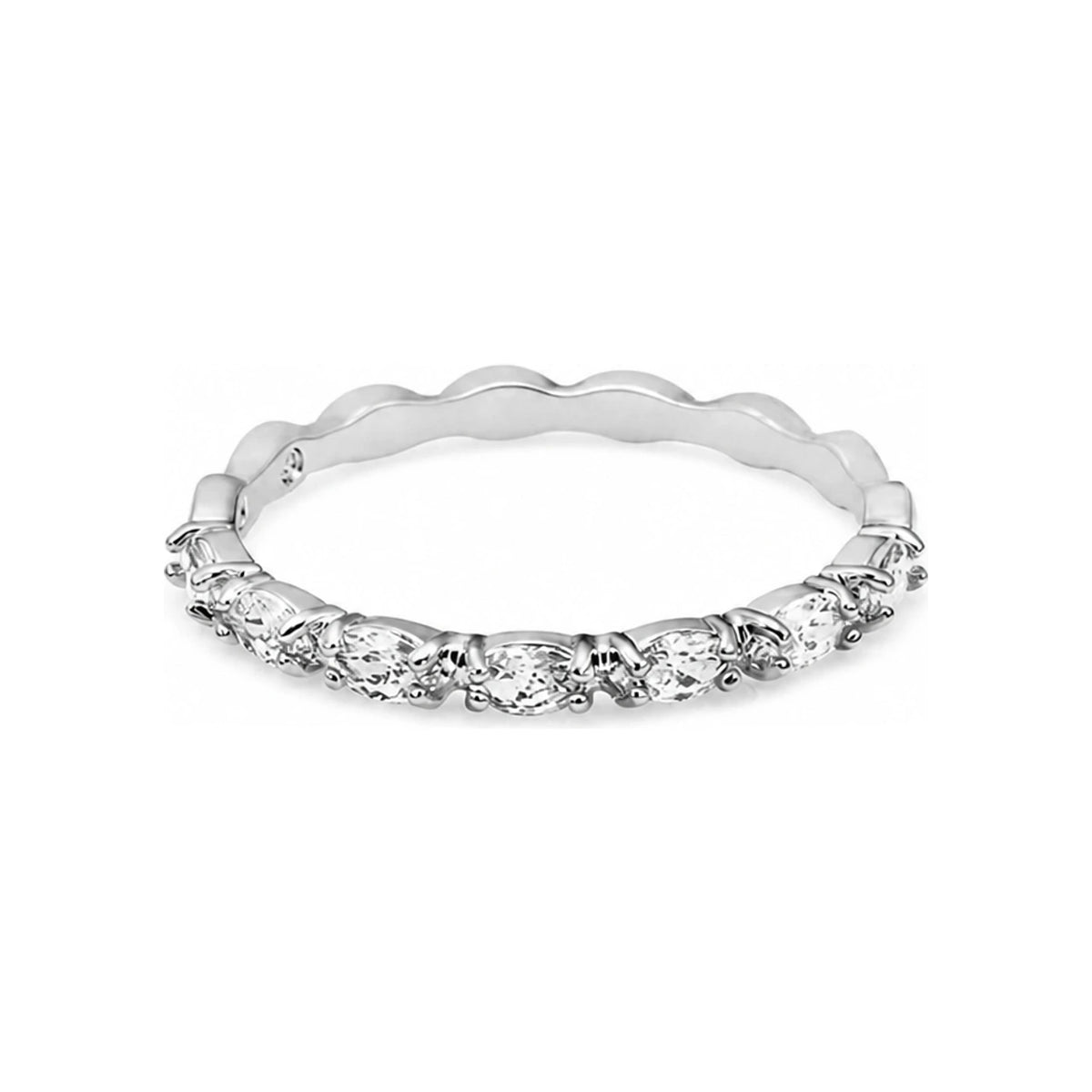 Swarovski Silver-Tone Crystal Ring for Women 5366570 Vittore 58