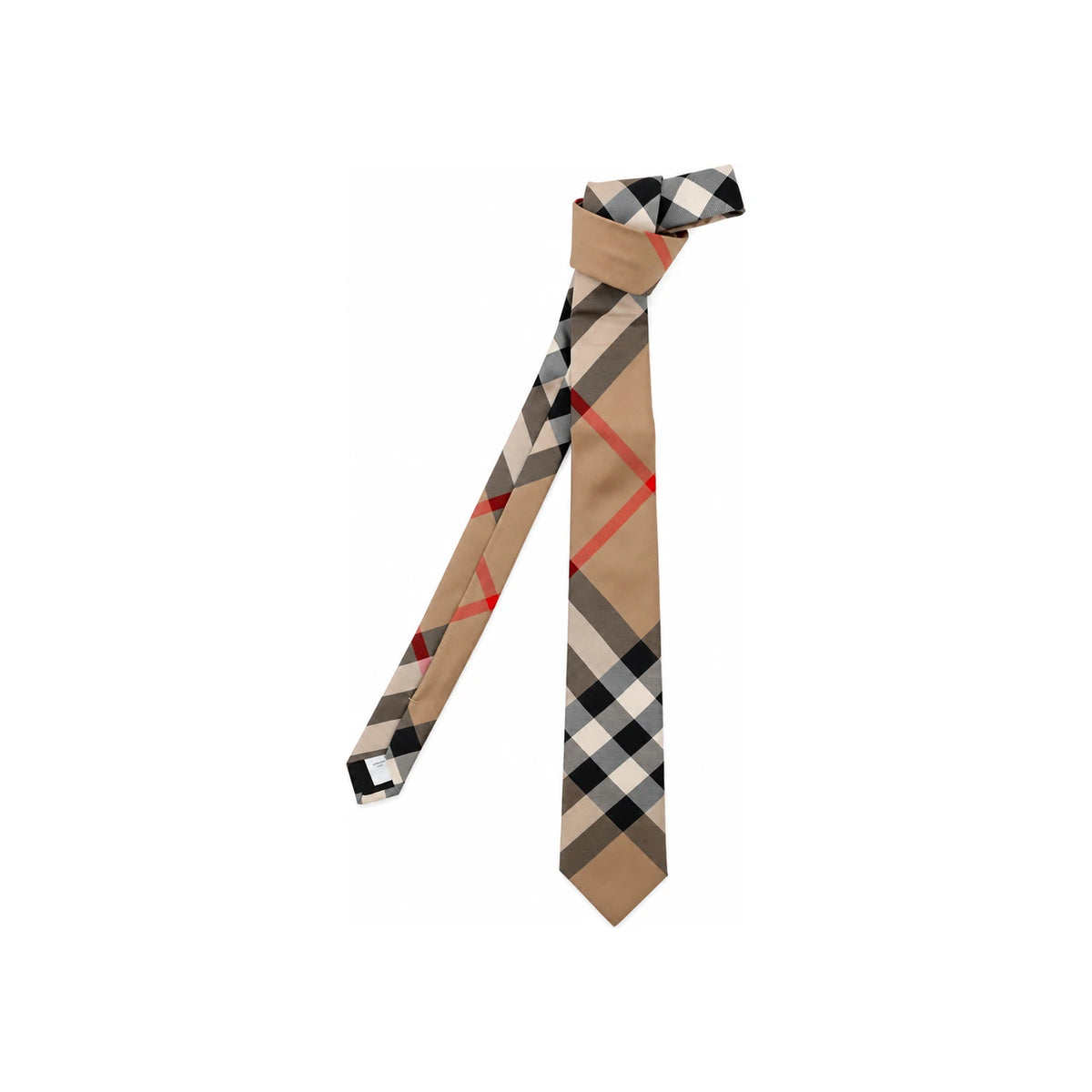 BURBERRY Classic Check Silk Tie for Men 8013818 A7026