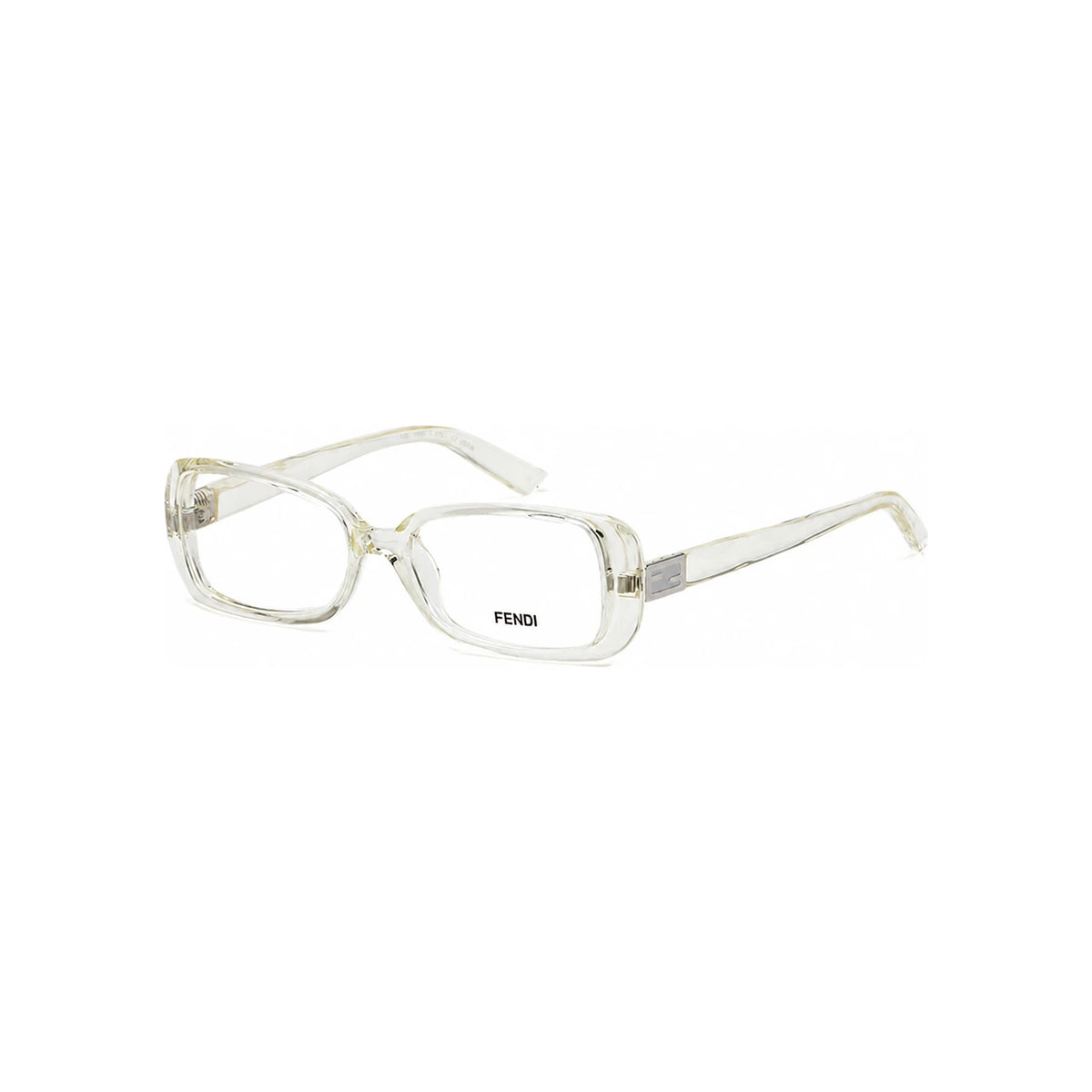 FENDI Clear Acetate Square Eyeglass Frames Unisex