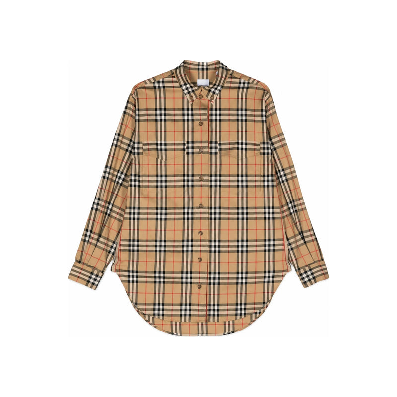 BURBERRY Check Cotton Shirt