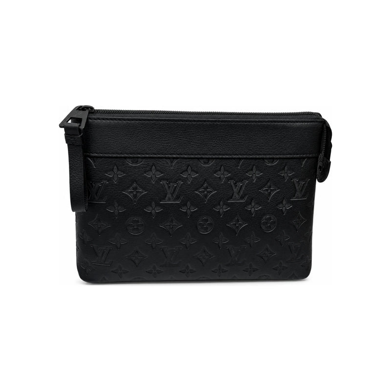 Louis Vuitton Monogram Shadow Calfskin Pochette Voyage Slim Card Holder