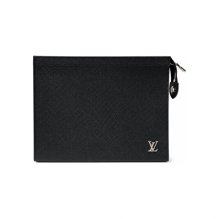 Louis Vuitton Taiga Leather Pochette Voyage Clutch Pouch