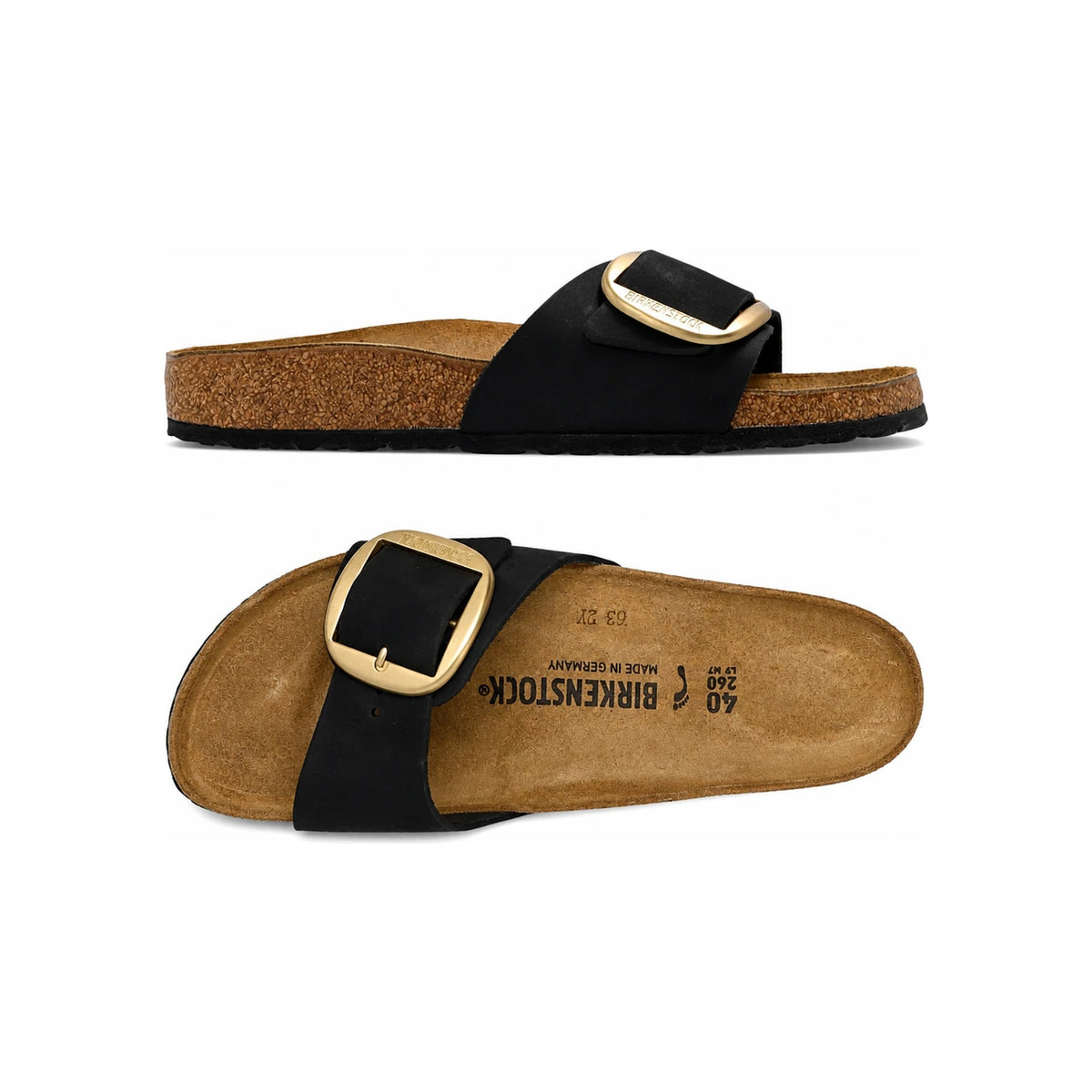 Birkenstock Madrid Big Buckle Narrow Fit Sandals Black