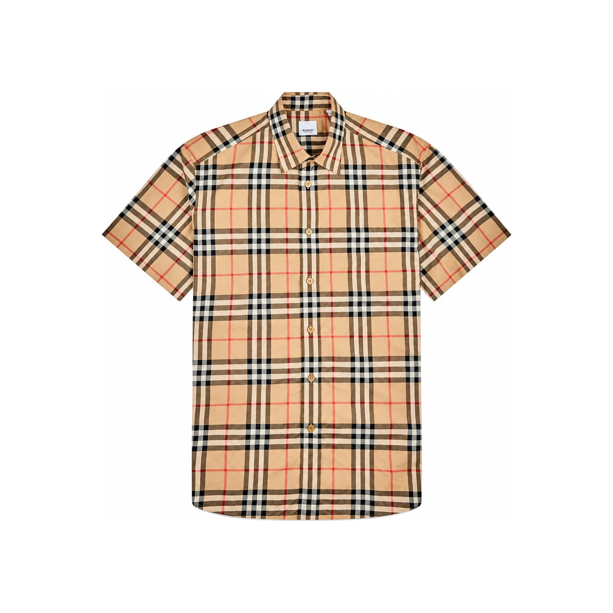 BURBERRY Brown Short Sleeve Shirt for Men