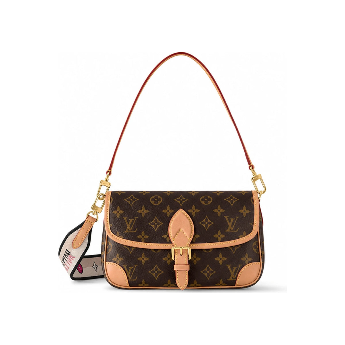 Louis Vuitton Diane Monogram Canvas Women's Crossbody Shoulder Bag M45985