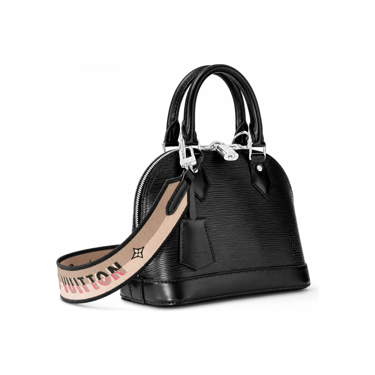 Louis Vuitton Epi Leather Alma BB Tote Bag Black